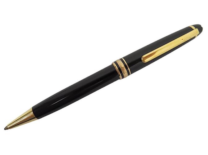 MONTBLANC PENNA A SFERA MEISTERSTUCK CLASSIC MB132453 PENNA A SFERA IN RESINA ORO Nero  ref.1377818