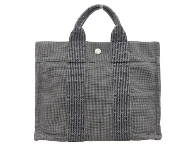 Hermès Hermes Toile Herline PM Tote Canvas Einkaufstasche in gutem Zustand Leinwand  ref.1377860