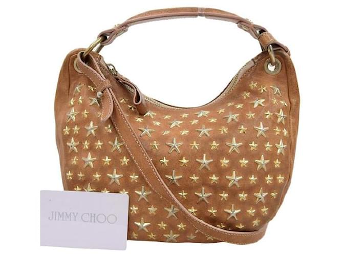 Jimmy Choo Star Studded Leather Stella Bag Bolsa de couro em bom estado  ref.1377861