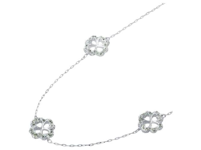 Collier Swarovski Clover Station Collier en métal en excellent état  ref.1377870