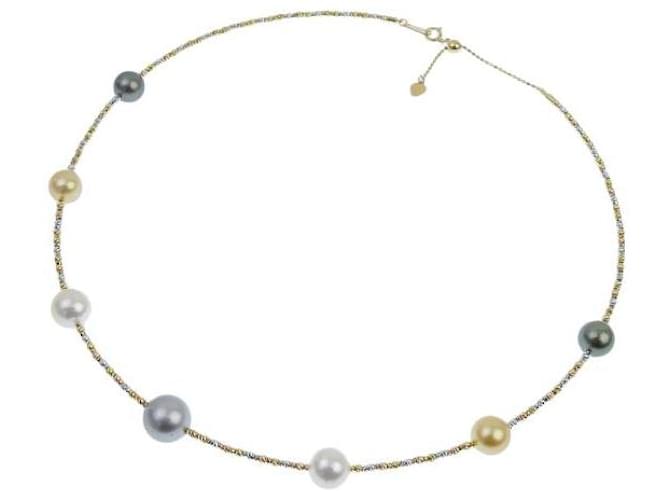 & Other Stories 18k Colar Gold Pearl Station em excelente estado Dourado Metal  ref.1377873