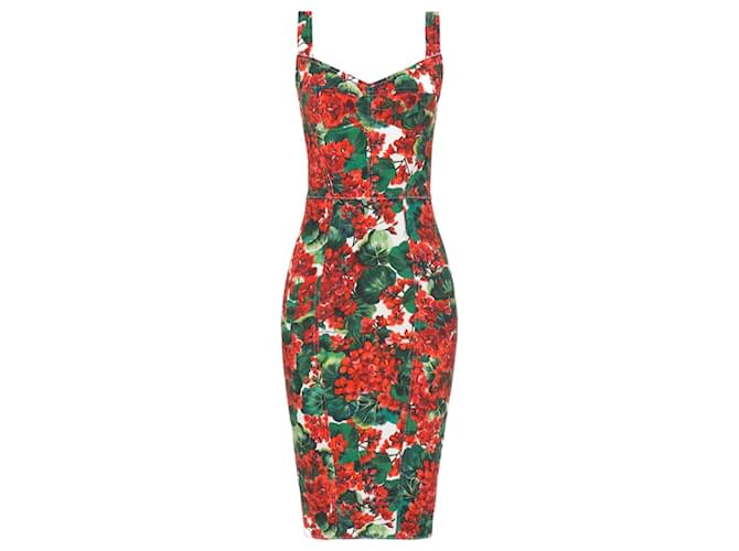 Dolce & Gabbana Vestidos Vermelho Viscose  ref.1377899