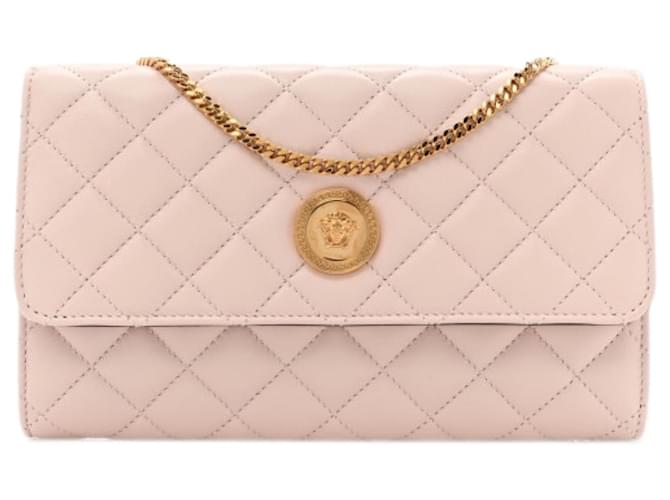 Versace Bolsos de mano Rosa Cuero  ref.1377900