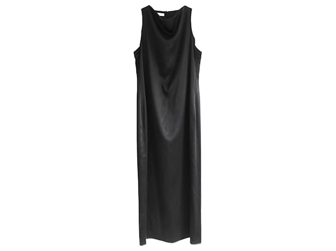Autre Marque La robe longue en soie noire de la Collection  ref.1377901