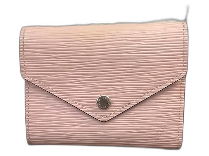 Sarah Louis Vuitton Geldbörse damen Pink Leder  ref.1377927