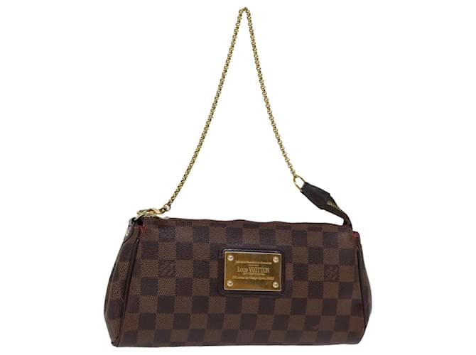 Bolsa de ombro LOUIS VUITTON Damier Ebene Eva 2way N55213 Autenticação de LV 73490  ref.1377947