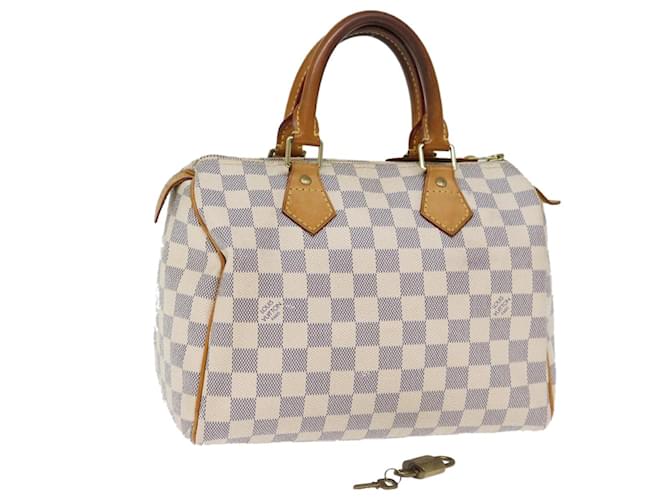 LOUIS VUITTON Damier Azur Speedy 25 Hand Bag N41534 LV Auth 73560  ref.1377994