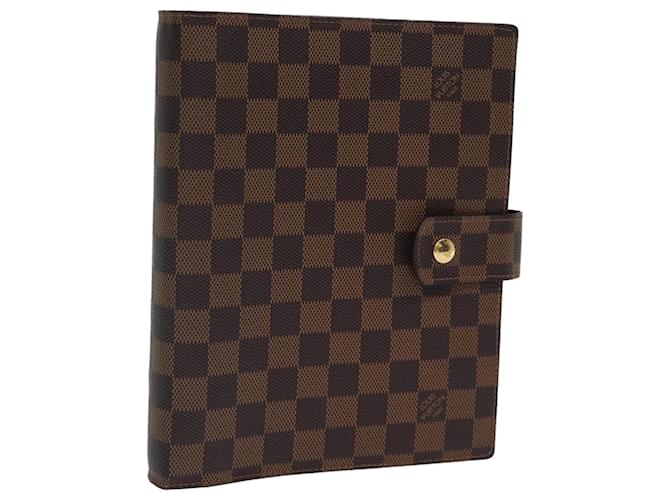 LOUIS VUITTON Damier Ebene Agenda GM Agenda giornaliera Copertina R20107 LV Auth fm3375A  ref.1378000