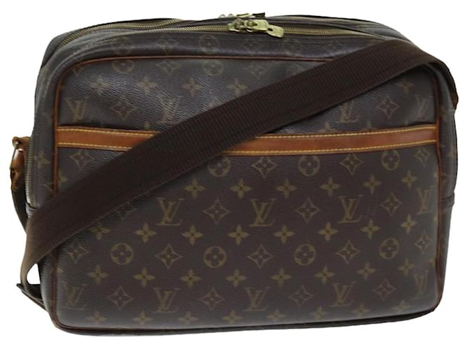 Bolsa de ombro LOUIS VUITTON Monogram Reporter GM M45252 Autenticação de LV fm3400 Monograma Lona  ref.1378025