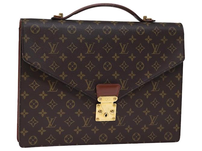 LOUIS VUITTON Borsa Monogram Porte Documents Bandouliere M53338 LV Auth yk12225 Monogramma Tela  ref.1378031