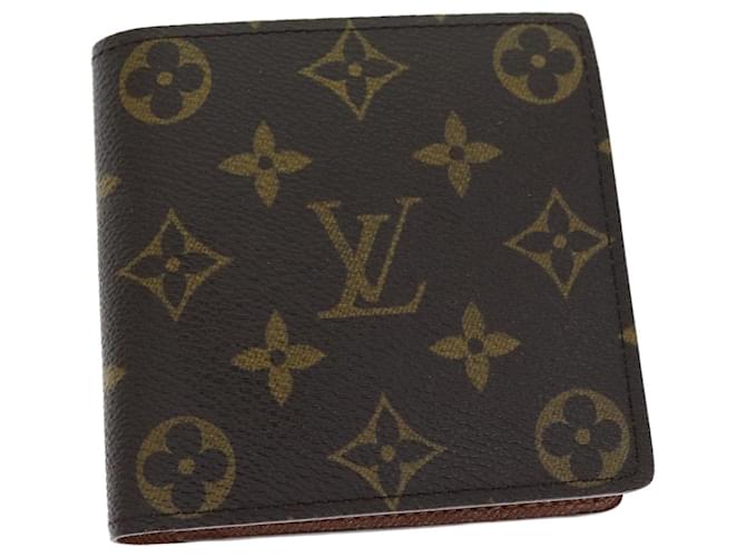 LOUIS VUITTON Monogram Portefeuille Marco Bifold Wallet M61675 LV Auth fm3447 Cloth  ref.1378046