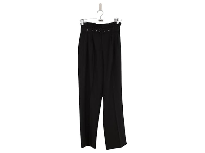Dior pantalones de algodon Negro Algodón  ref.1378063
