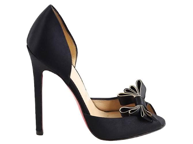 Christian Louboutin Leather Heels Black  ref.1378069