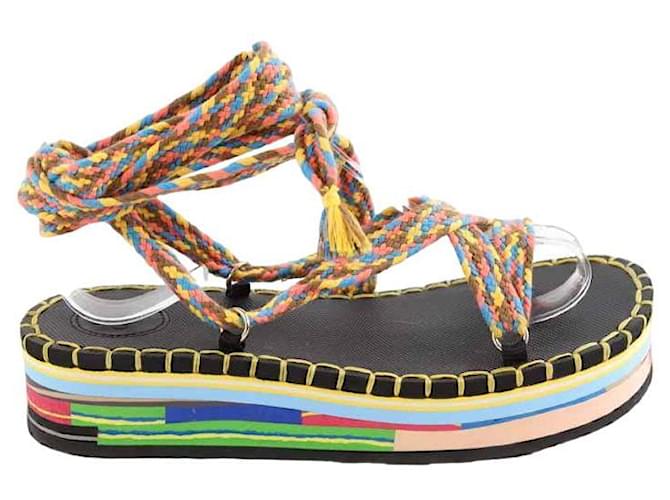 Chloé sandali Multicolore Panno  ref.1378084