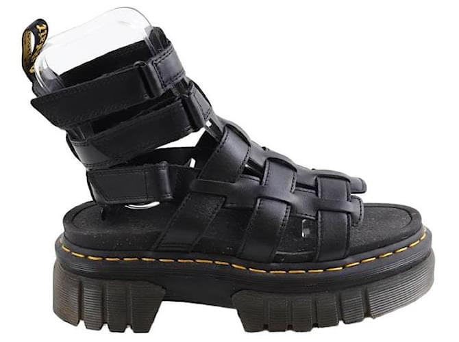 Dr. Martens Leather sandals Black  ref.1378090