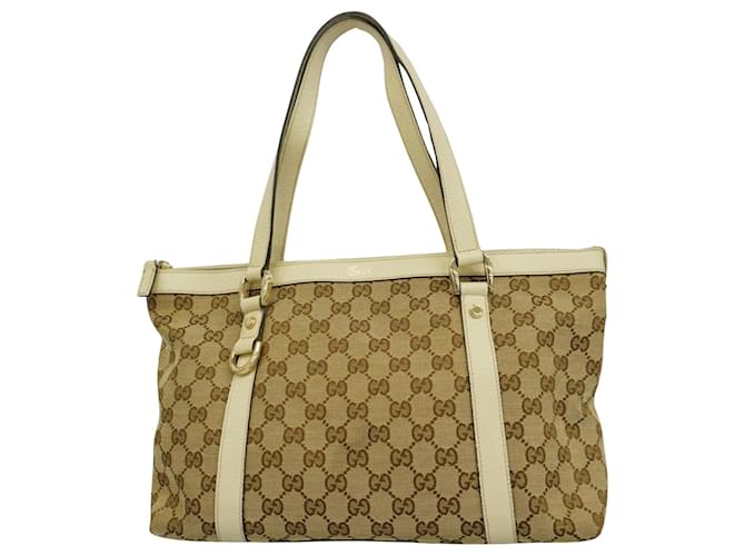 Abbaye de Gucci Toile Beige  ref.1378130