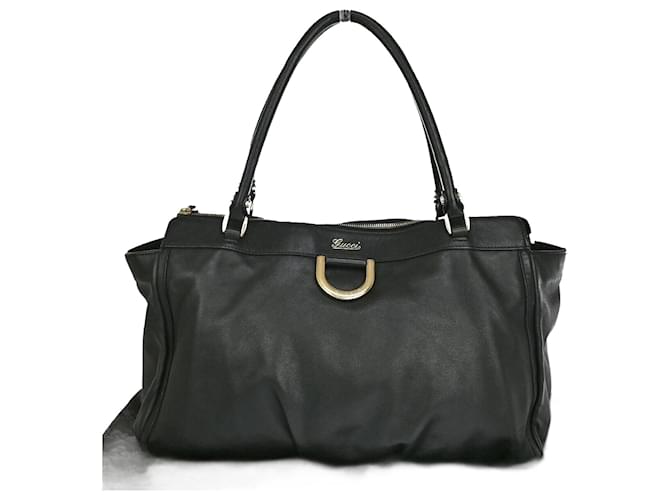 Abbaye de Gucci Cuir Noir  ref.1378134