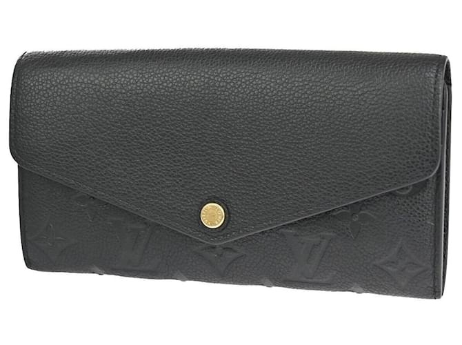 Louis Vuitton Sarah Preto Couro  ref.1378197