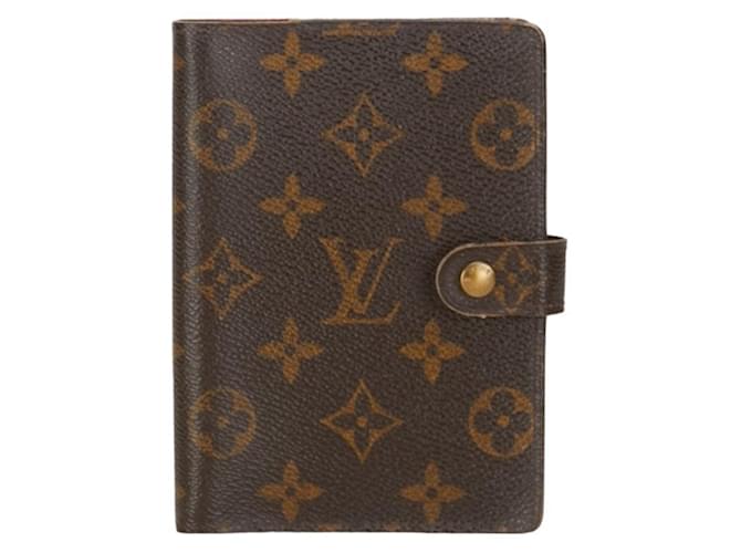 Louis Vuitton Agenda cover Brown Leather  ref.1378234