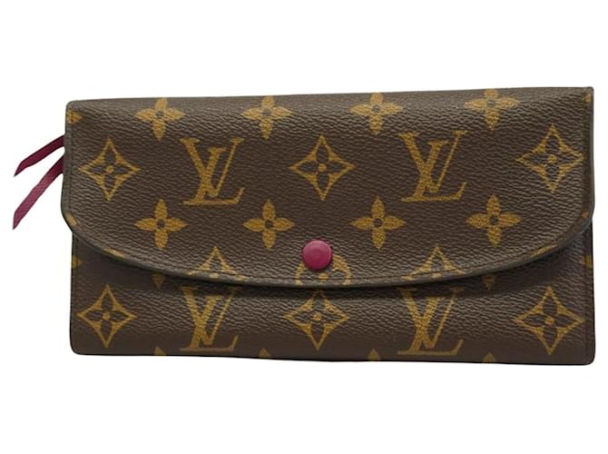Louis Vuitton Portefeuille Emilie Brown Cloth  ref.1378284