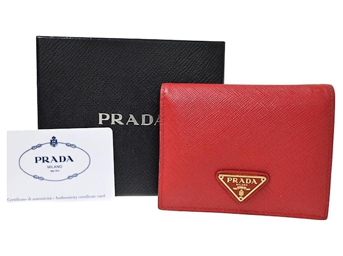 Prada Vitello Roja Cuero  ref.1378307