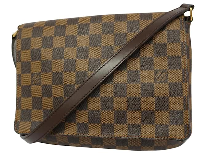 Louis Vuitton Musette Tango Brown Cloth  ref.1378309