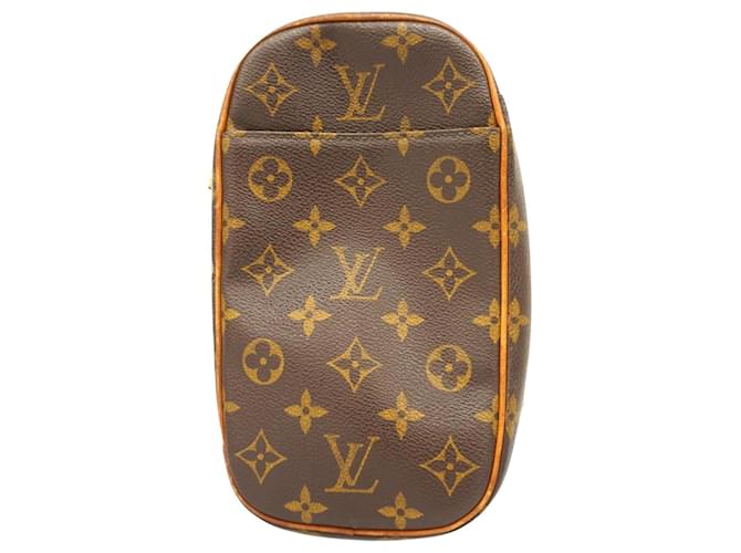 Louis Vuitton Pochette gange Brown Cloth  ref.1378313