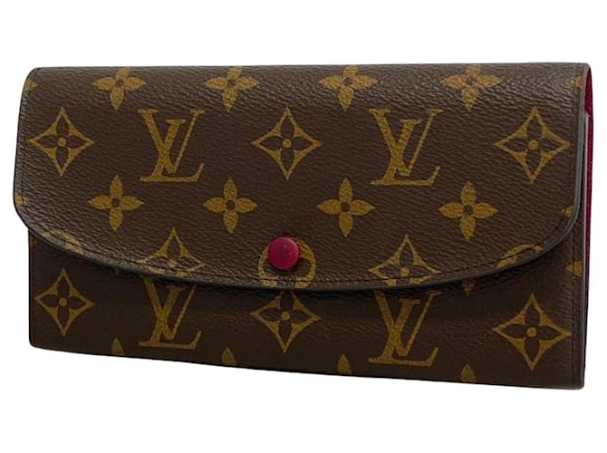 Louis Vuitton Portefeuille Emilie Braun Leinwand  ref.1378360