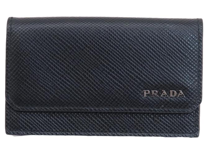 Prada Saffiano Preto Couro  ref.1378364