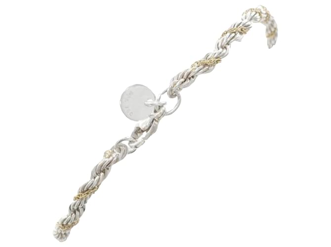 Tiffany & Co Twisted Chain Combi Silvery Silver  ref.1378401