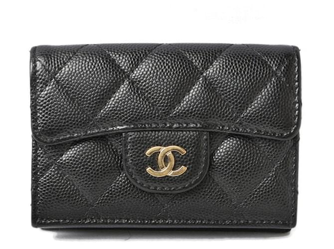 Chanel Black Leather  ref.1378446
