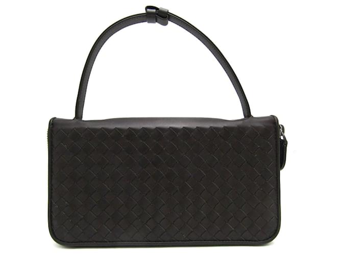 Bottega Veneta Intrecciato Marrom Couro  ref.1378457