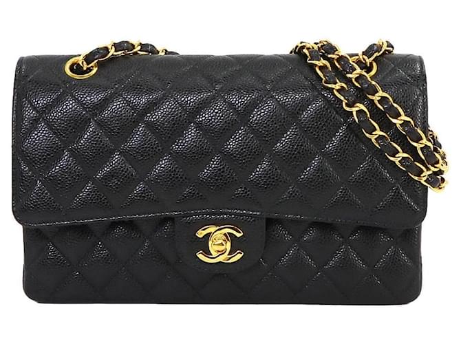 Chanel Matelassé Black Leather  ref.1378467