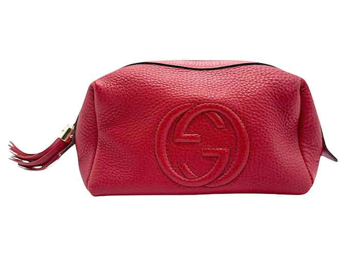 Gucci Soho Vermelho Couro  ref.1378496