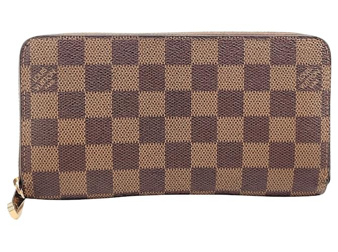 Louis Vuitton Portefeuille zippy Brown Cloth  ref.1378556