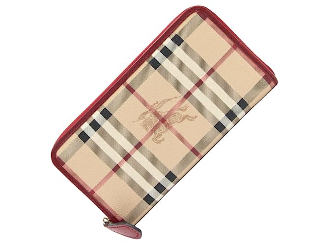 Burberry Check-Link Beige Leder  ref.1378595