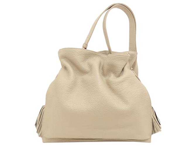 Loewe Flamenco Cuir Beige  ref.1378624