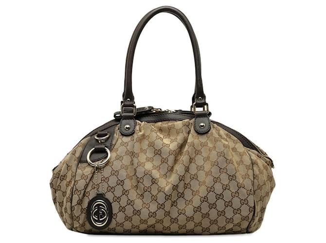 Gucci Sukey Toile Marron  ref.1378667