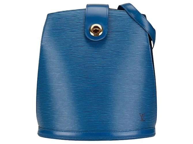 Louis Vuitton Cluny Azul Couro  ref.1378684