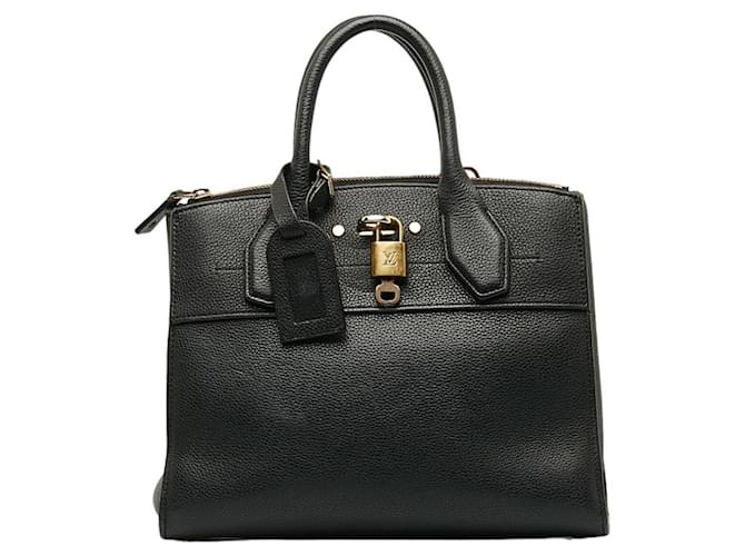 Louis Vuitton City Steamer Nero Pelle  ref.1378717