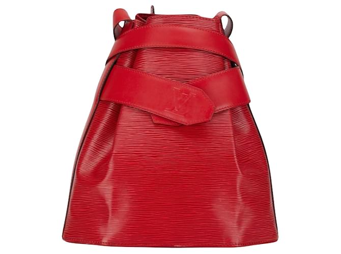 Louis Vuitton Sac d'épaule Red Leather  ref.1378765