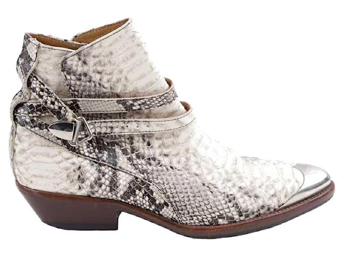 Isabel Marant Botas de cuero Blanco  ref.1378914