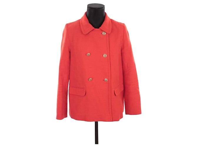 Claudie Pierlot Chaqueta de algodón Roja  ref.1378919