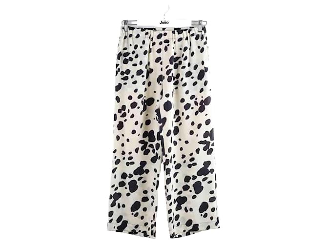 Marni Pantalon large en soie Blanc  ref.1378924