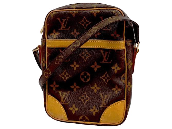 Louis Vuitton Danúbio Marrom Lona  ref.1378988