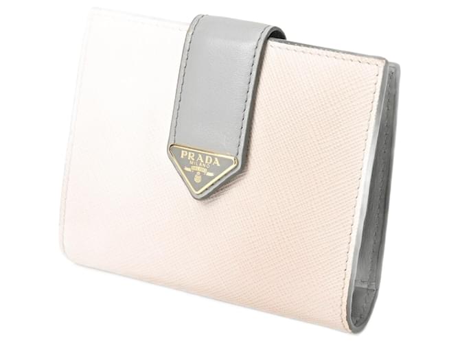 Prada Saffiano Bege Couro  ref.1379000