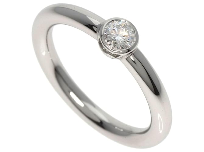 Tiffany & Co Solitaire Silvery Platinum  ref.1379009