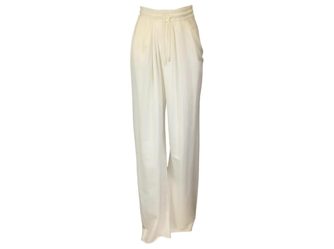 Autre Marque Dries Van Noten White Cotton Drawstring Sweatpants  ref.1379020