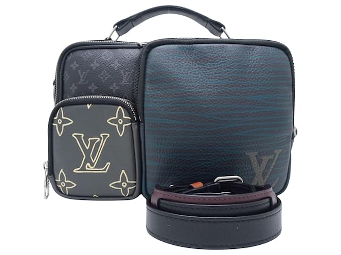 Louis Vuitton Messenger Negro Lienzo  ref.1379058