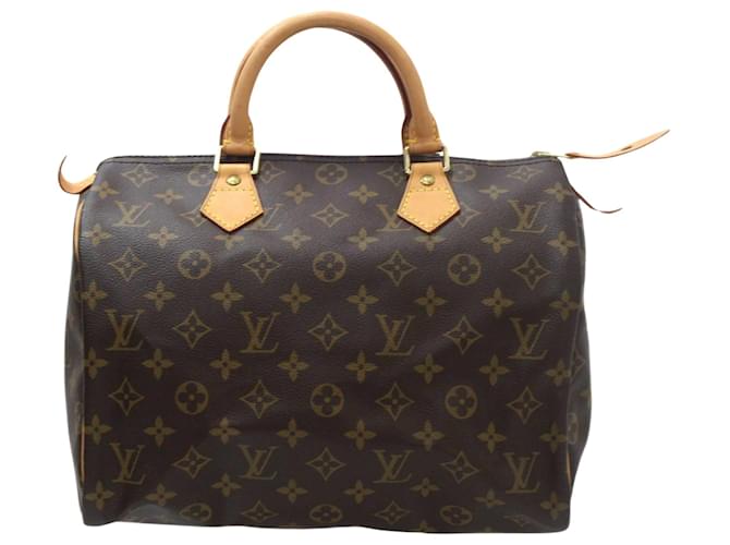 Louis Vuitton Speedy 30 Marrom Lona  ref.1379059